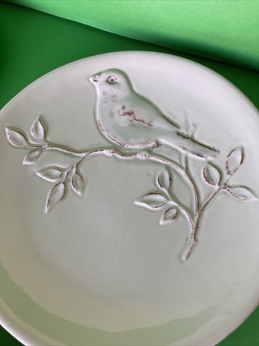 Maxcera Cera Blanca Bird 8 1/4" Round Plates New with Tags Lovely Set of 4 - Picture 4 of 9