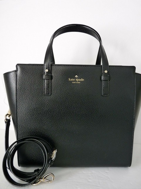 kate spade black leather bag