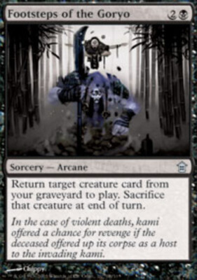1x Footsteps of the Goryo Moderate Play, English Saviors of Kamigawa MTG Magic
