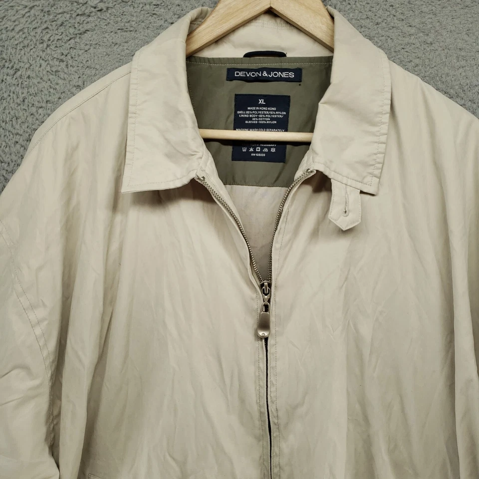 Vintage Devon & Jones Players Jacket Mens XL Golf Full Zip Hospital Logo - Image 2 of 4