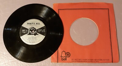 Bob Haymes & Orchestra That's All/Ebb Tide by Bell Records 78rpm 7'' Vinyl