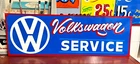 36" Hand Painted Vintage Volkswagen SERVICE SIGN VW Bug CAR Gas Oil Dealership