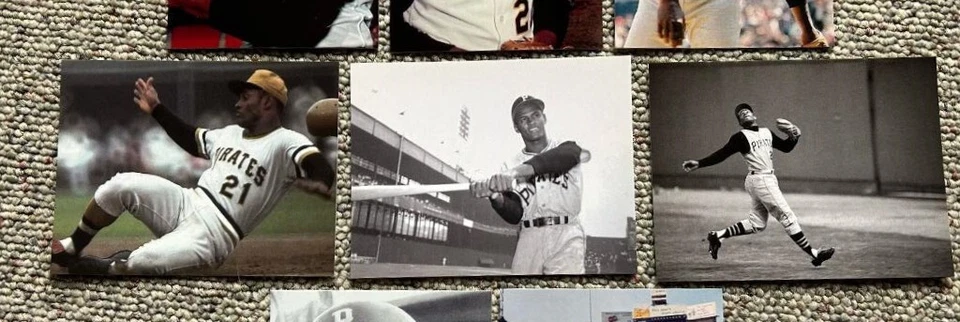 Roberto Clemente Postcard Set of 8 DIFFERENT Pittsburgh Pirates 1971 All Star et - Image 3 of 4