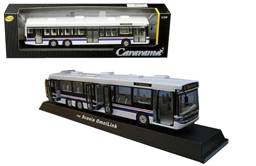 Cararama 1:50 Scania OMNILINK Bus White Diecast Model 56702 W | eBay