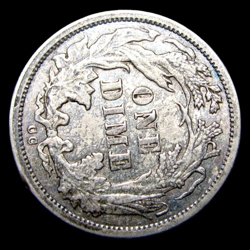 1877-CC Seated Liberty Dime Silver ---- Nice Details Coin ---- #907S - Picture 4 of 4