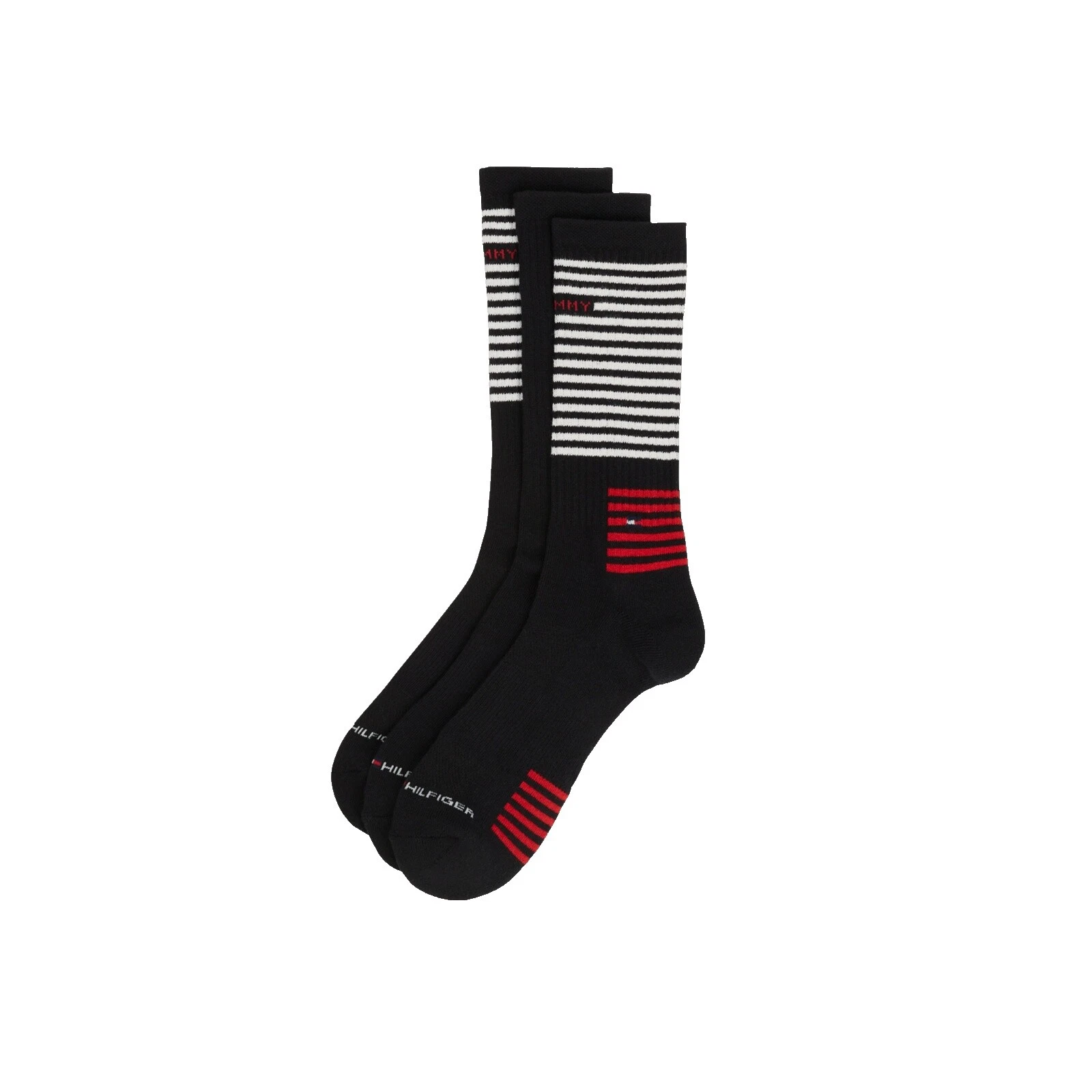 Tommy Hilfiger Men's Black Athletic Socks