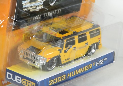 Jada Dub City 2003 Hummer 03 H2 Yellow #083 SUV 1:64 Diecast Car 00 - Picture 2 of 5