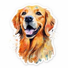 Golden Retriever Vinyl Decal Sticker for Car, Laptop, Tumbler and More.  001149