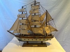 Wooden Model Sailing Ship Gorch Fock L 50cm H 44cm | Richly Detailed