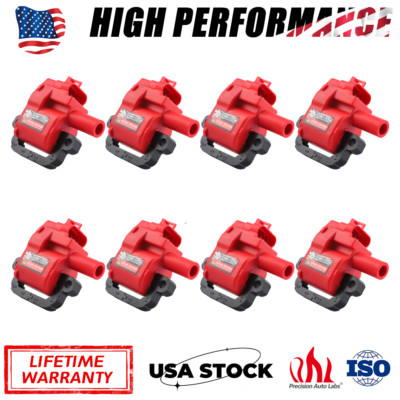 8 Pack High Performance Ignition Coil Set For Chevy GMC LS1 LS6 D580 C1144 UF192