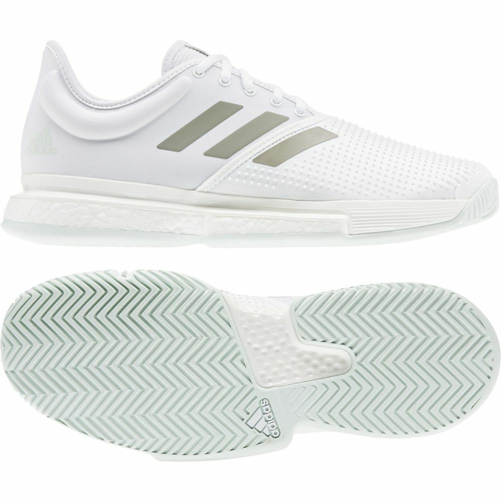 Cloud Schuhe Tennis Mens Solecourt Adidas New Weiss Grun Legacy