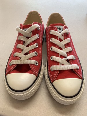 red converse trainers size 6