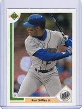 1991 Upper Deck # 555, 1992 Upper Deck  # 424 Ken Griffey Jr  NRMT-MT