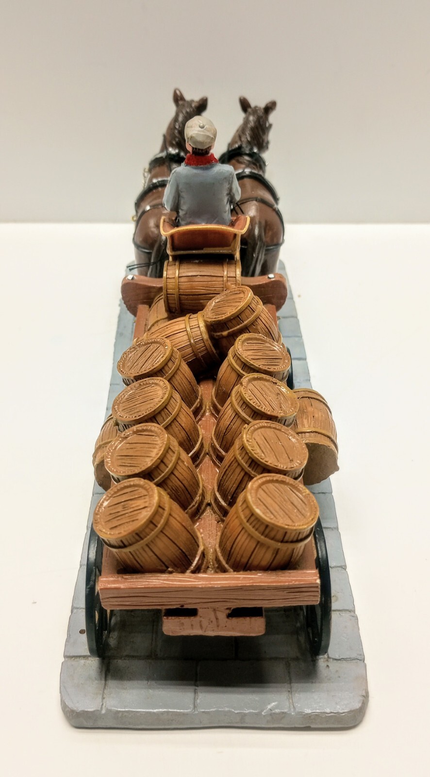 Lemax Christmas Village Decor Man Horses Wagon The Old Dog Brewing Beer