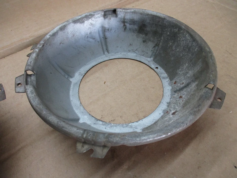 Par de biseles de faros vintage MG MGB Austin Healey Triumph P Foto 4 de 4