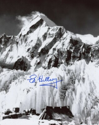 Edmund Hillary signiertes Foto - ''1st Mount Everest Conquest Conquest'' 20''x16'' Nachdruck
