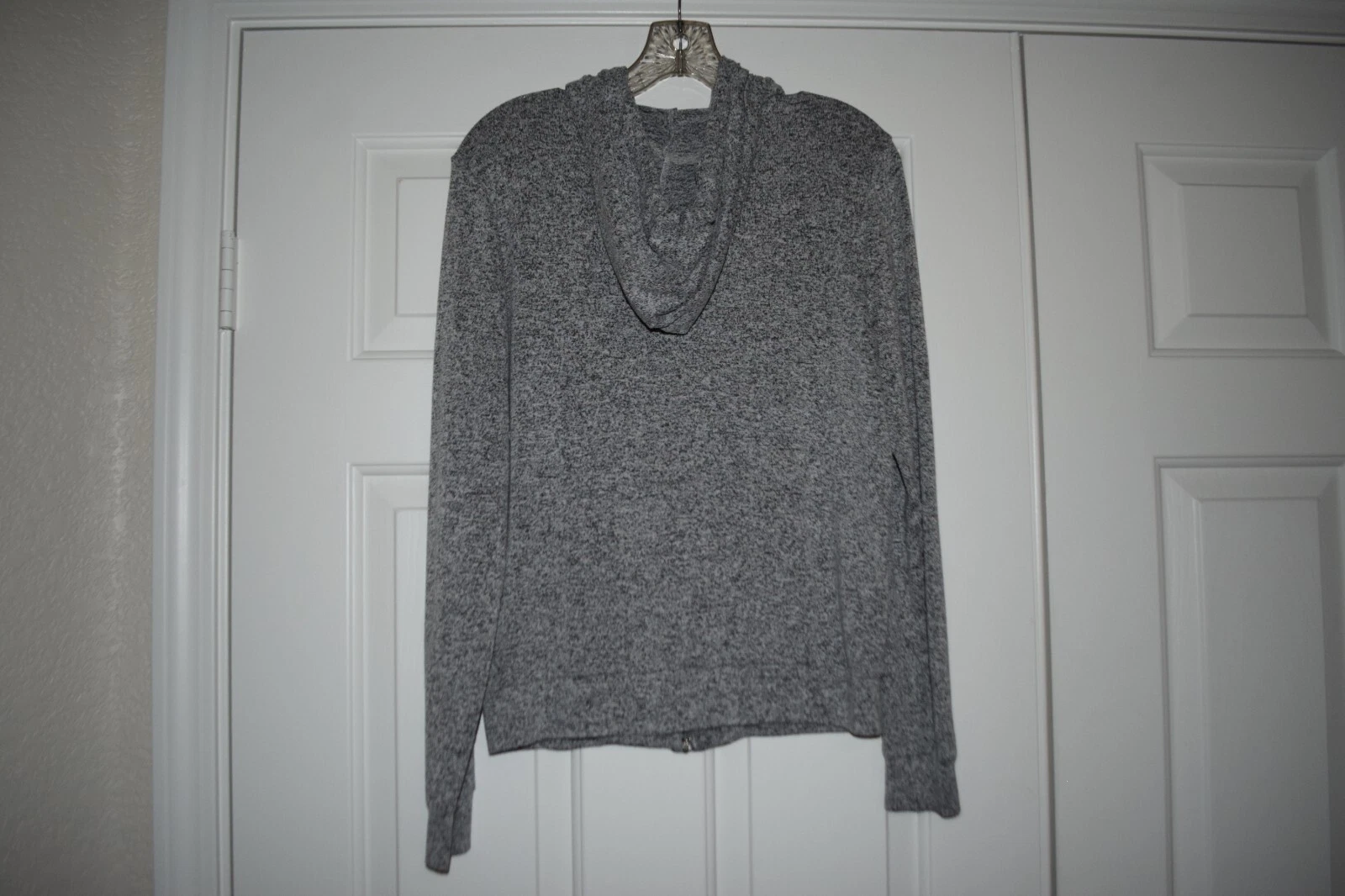 UNDERCOVER Giacca felpa con cappuccio leggera Victoria's Secret ROSA taglia S grigio marmorizzato