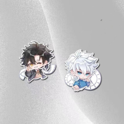 Link Click Shiguang Daili Ren Cheng Xiaoshi Lu Guang 2pcs Brooch Pin