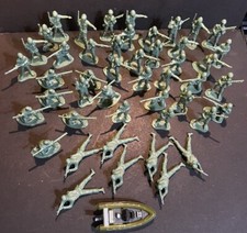 Lot of 45 Greenbrier International Army Soldier Men Toys Action Figurines  Boat