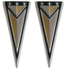 Rear Quarter Panel Arrow Emblem Set For 1963 Pontiac Tempest and LeMans USA Made