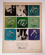 1964 Zales Jewelers Vintage Print Ad - Promising Young Artist, 1960s Magazine