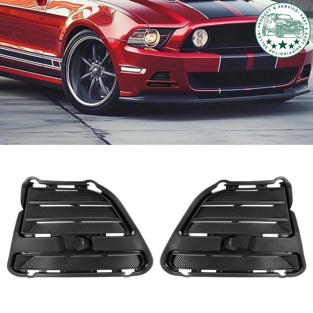 For Ford Mustang GT ST 2013-2014 Front Bumper Insert Fog Light Cover Left+Right