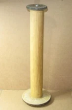 Vintage Antique Textile Industrial Spindle Wood Spool - 13" long