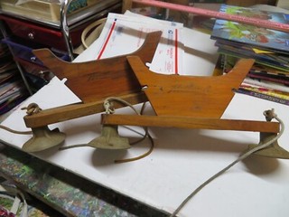 2 Vintage Marine Boat Wooden Store Displays Marked Hedlund Wilmette ILL unusual