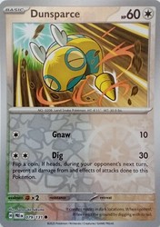 Dunsparce 079/131 Prismatic Evolutions Reverse Holo