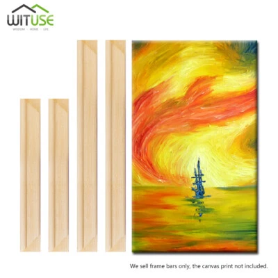 Leinwand Keilrahmen Rahmen Holzstreifen Bars Galerie Gemälde Eingewickelt 8"-24" - Bild 1 von 3