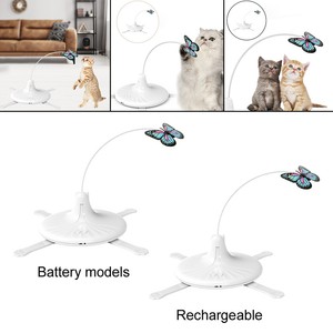interactive butterfly cat toy