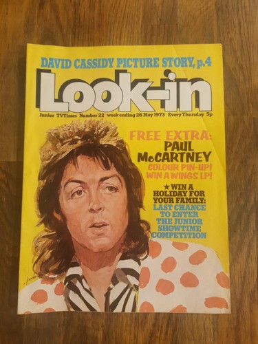 The Beatles Paul McCartney Look In Magazine Mai 1973