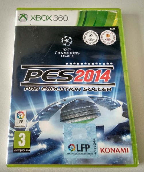 X1083-VIDEOJUEGO XBOX 360 PAL Pro Evolution Soccer 2014 MANUAL ESPAÑOL