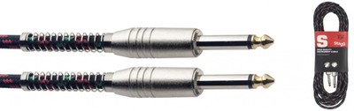 New Stagg SGC6VT Vintage Tweed Guitar/Amp Cable Screw Together Ends New