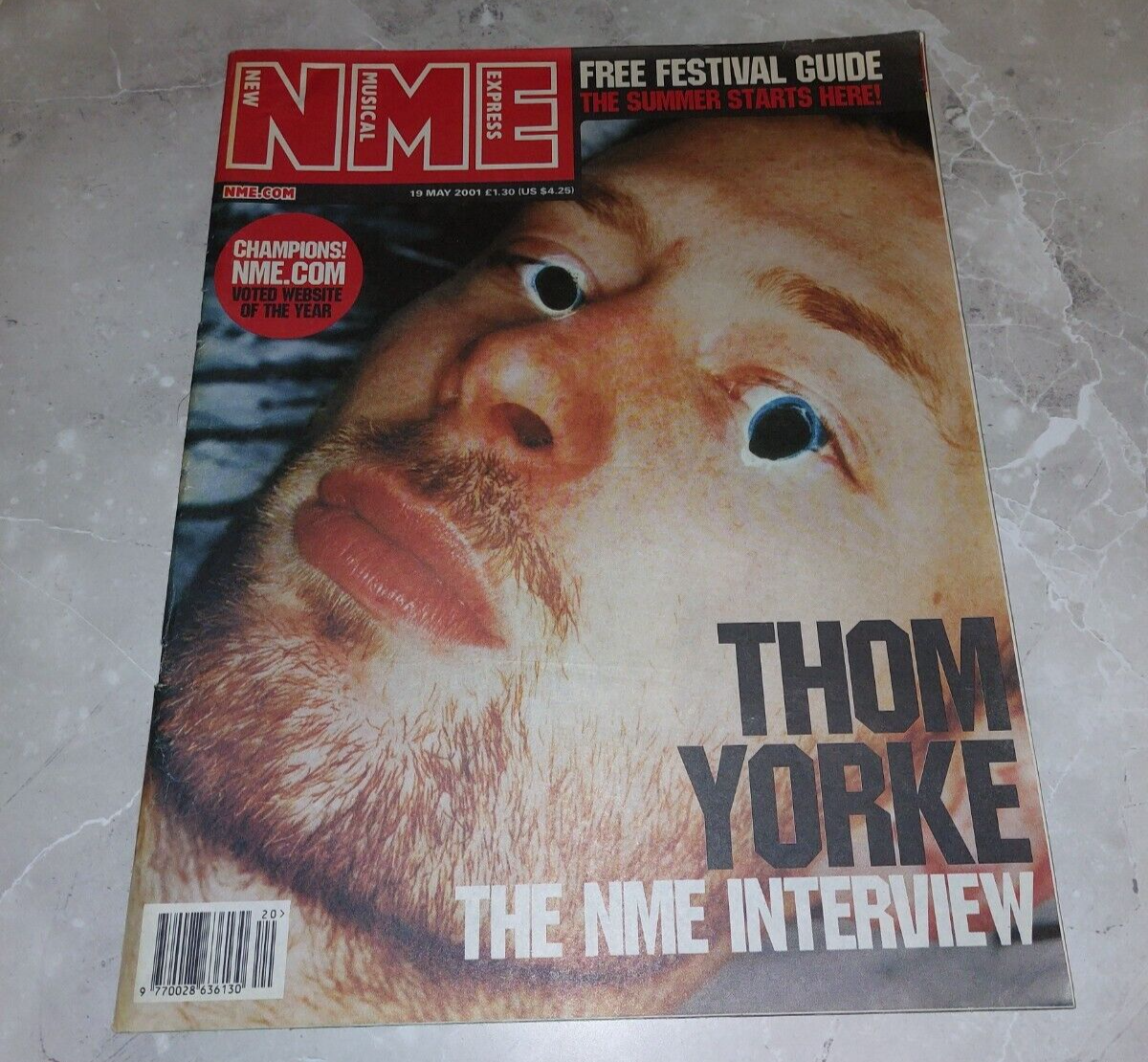 NME 19 MAY 2001 THOM YORKE , R.E.M. , AIR , LUDACRIS , JA RULE , M.O.P. & MORE