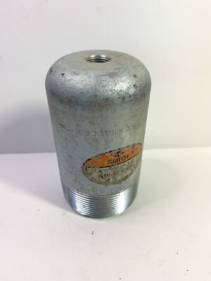 JB Smith 3  X 1/2 Bull Plug Schedule 80 Zinc Plated With Tap MSS SP-95