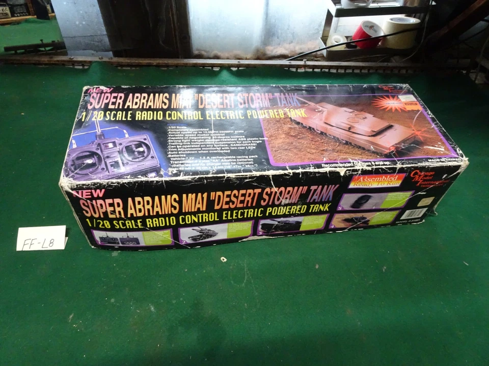 Vtg M1A1 Super Abrams Desert Storm Chicago Model Internat Remote Control RC Tank - Image 2 of 4