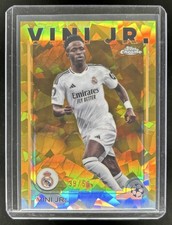 2024-25 Topps Chrome Sapphire UEFA Vini Jr. Refractor Gold #/50 Real Madrid