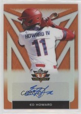 2020 Leaf Valiant Portrait Orange Prismatic 66/75 Ed Howard #PA-EH1 Auto v9t