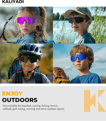 Kids-Sunglasses Youth Baseball Sunglasses: Boys Girls Sports - Picture 6 of 6