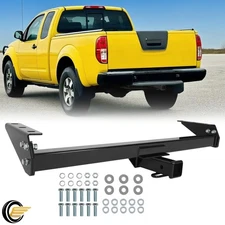 Black Class 3 Trailer Hitch 2-Inch Receiver For Nissan Frontier 2005-2025