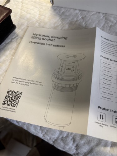 Pop up Sockets for Kitchen Worktops with Wireless Charger, Desk Power Socket. - Picture 9 of 13