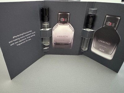 2 x TUMI Cologne Sample Spray Duo: Awaken 08:00 GMT & Unwind 20:00 GMT EDP 2mL