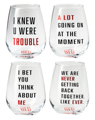 Taylor Swift Red (Taylor's Version) Wine Glass Set Taylor Swift Eras Tour  