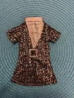 Vintage Barbie Clone Shillman Premier Maddie Mod Mini Dress PGD Hong Kong Tag