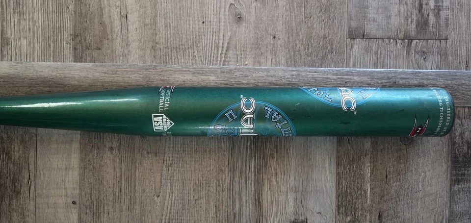 Bate de softbol lanzamiento lento Miken Maniac Titan Elemental 282 MSMC-2 doble sello 27 oz Foto 3 de 4