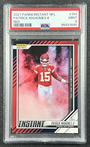 PATRICK MAHOMES II PSA 9 2021 PANINI INSTANT NFL #154 RED 64/99 CHIEFS