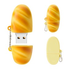 BORLTER CLAMP 64GB USB Stick Cute Flash Drive Bread Shaped Memory 64GB, 
