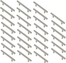 Aimyoo Cabinet Handles - Pack of 30 Stainless Steel T Bar Drawer Pulls Cupboard