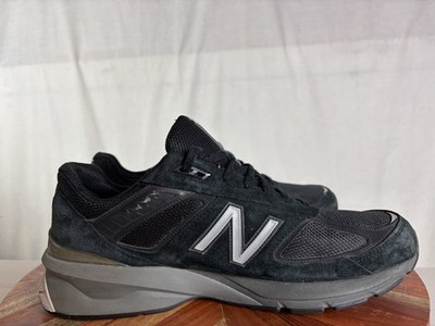 New Balance Men's 990v5 Made In USA 'Black' Athletic Sneakers